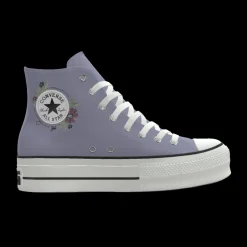 Converse Modelli Bassi|Modelli Alti<Custom Chuck Taylor All Star Lift Platform By You white hearts
