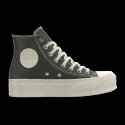Converse Modelli Alti|Modelli Bassi<Custom Chuck Taylor All Star Lift Platform Leather By You white black