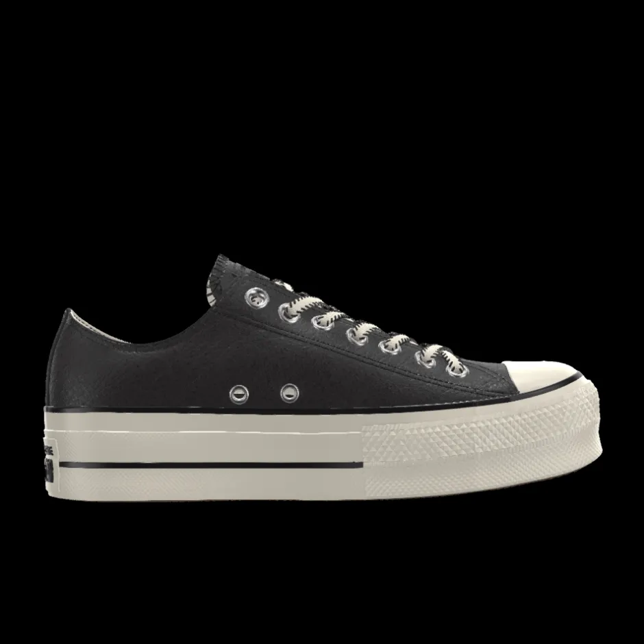 Converse Modelli Bassi|Modelli Con Platform<Custom Chuck Taylor All Star Lift Platform Leather By You champagne tan