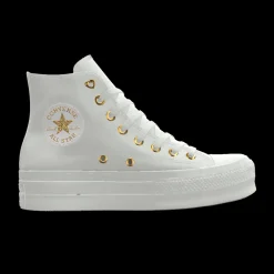 Converse Modelli Con Platform|Modelli Alti<Custom Chuck Taylor All Star Lift Platform Premium Wedding By You white gold