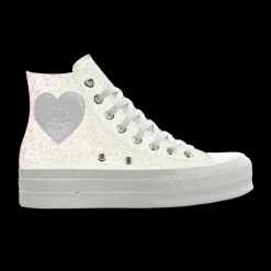 Converse Modelli Con Platform|Modelli Alti<Custom Chuck Taylor All Star Lift Platform Premium Wedding By You white gold