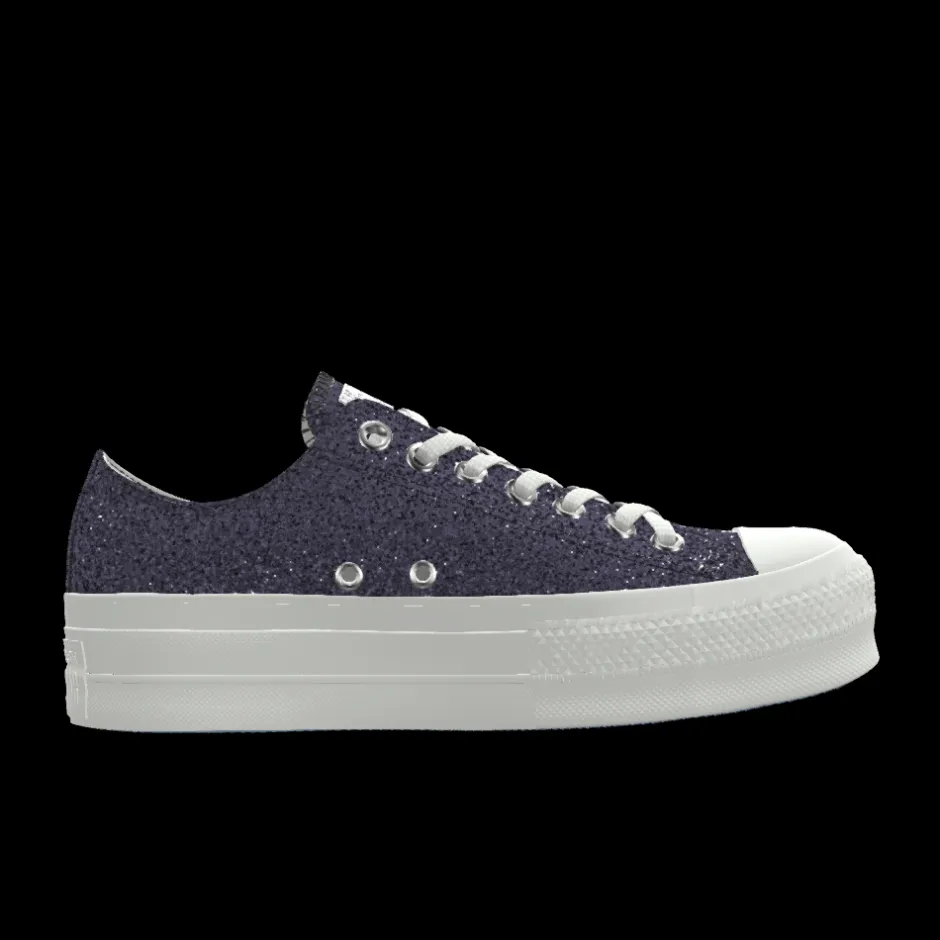 Converse Modelli Bassi|Modelli Con Platform<Custom Chuck Taylor All Star Lift Platform Premium Wedding By You silver