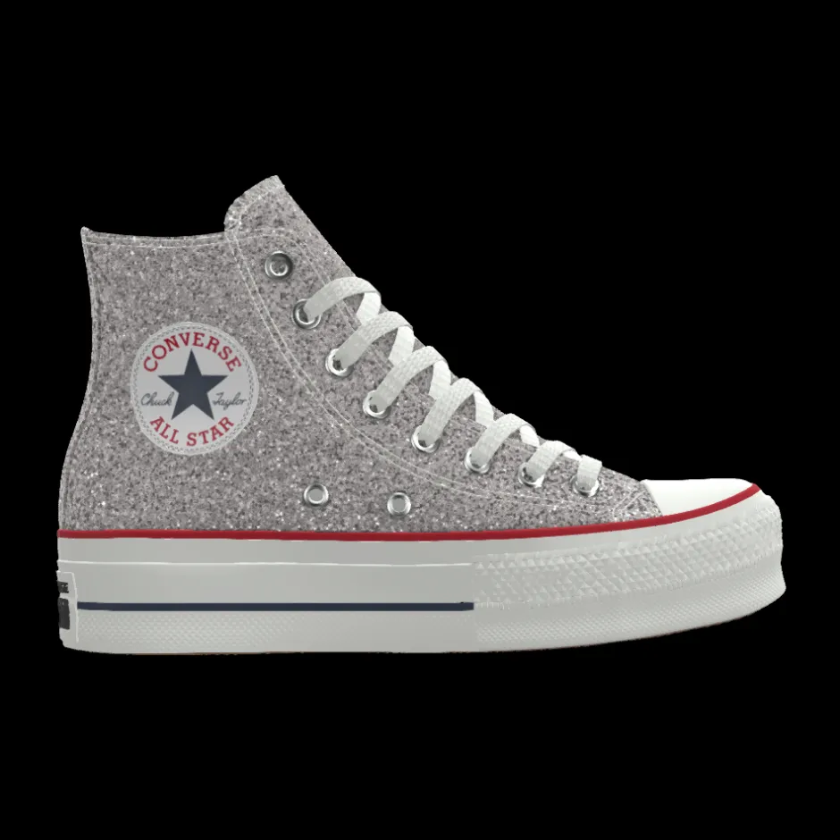 Converse Modelli Con Platform|Modelli Con Platform<Custom Chuck Taylor All Star Lift Platform Glitter By You party pink