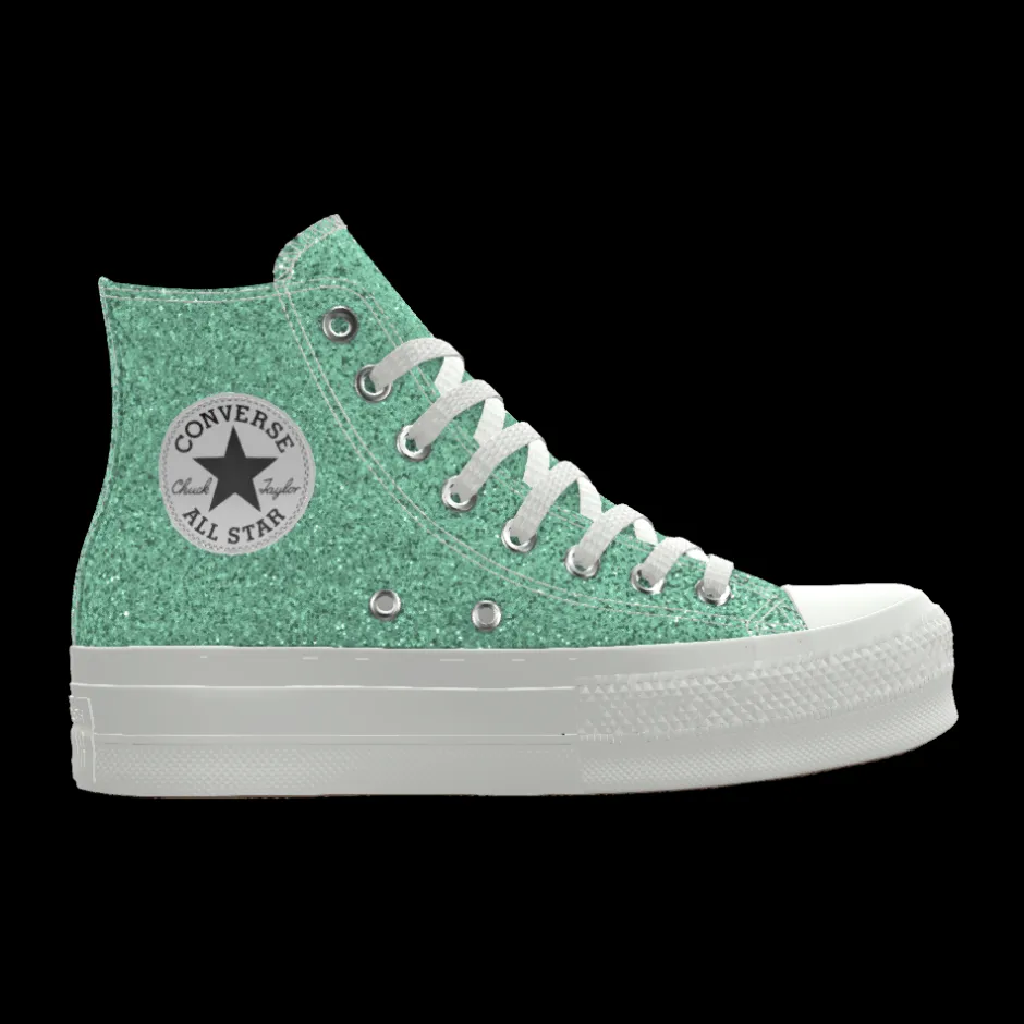 Converse Modelli Con Platform|Modelli Con Platform<Custom Chuck Taylor All Star Lift Platform Glitter By You party pink