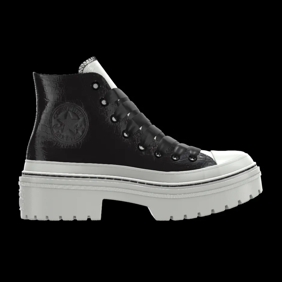 Converse Modelli Con Platform|Modelli Con Platform<Custom Chuck Taylor All Star Lugged Heel Platform Leather By You black