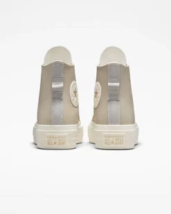 Converse Modelli Alti|Chuck Taylor All Star<Earthy Tones Platform Chuck Taylor All Star String/Stucco beige/Egret