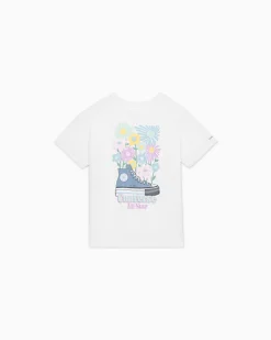 Converse Ragazza|Maglie E T-Shirt<Floral Chucks Loose T-Shirt Bianco