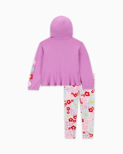 Converse Ragazza|Maglie E T-Shirt<Floral Hoodie & Leggings Set Egret