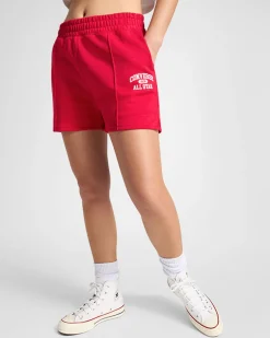 Converse Pantaloni E Shorts<French Terry Shorts Rosso Converse