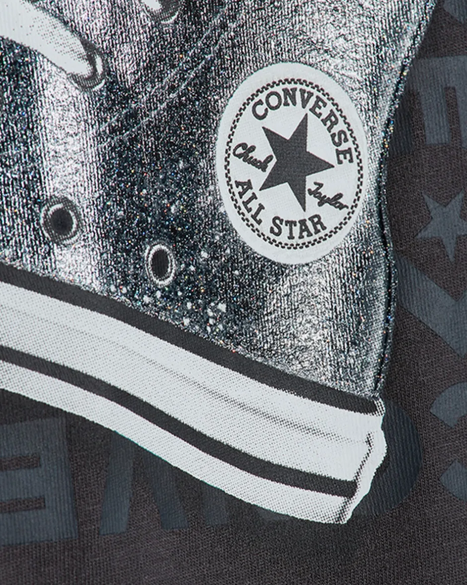 Converse Maglie E T-Shirt<Glitter Sneaker T-Shirt Materia scura