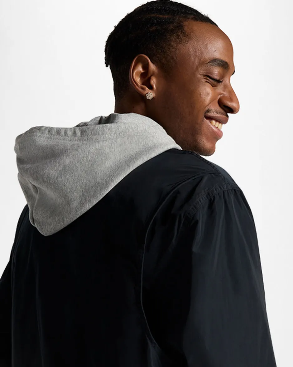 Converse Maglie E T-Shirt|Giacche E Felpe<Go-To Andover Coach's Jacket Nero Converse