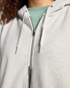 Converse Giacche E Felpe|Maglie E T-Shirt<Go-To Star Chevron Full-Zip Hoodie Grigio mélange rétro chiaro