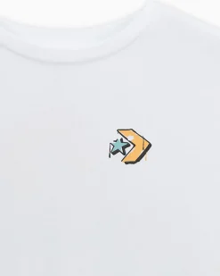 Converse Maglie E T-Shirt<Graffiti Oversized T-Shirt Bianco