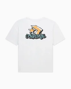 Converse Maglie E T-Shirt<Graffiti Oversized T-Shirt Bianco