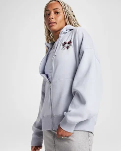 Converse Giacche E Felpe<Heart Tattoo Full-Zip Oversized Hoodie Lavender Trek