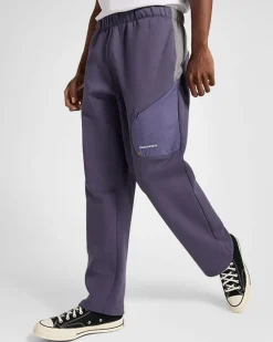 Converse Pantaloni E Shorts<Knit Fleece Pants Viola ombreggiato/Lavanda cenere