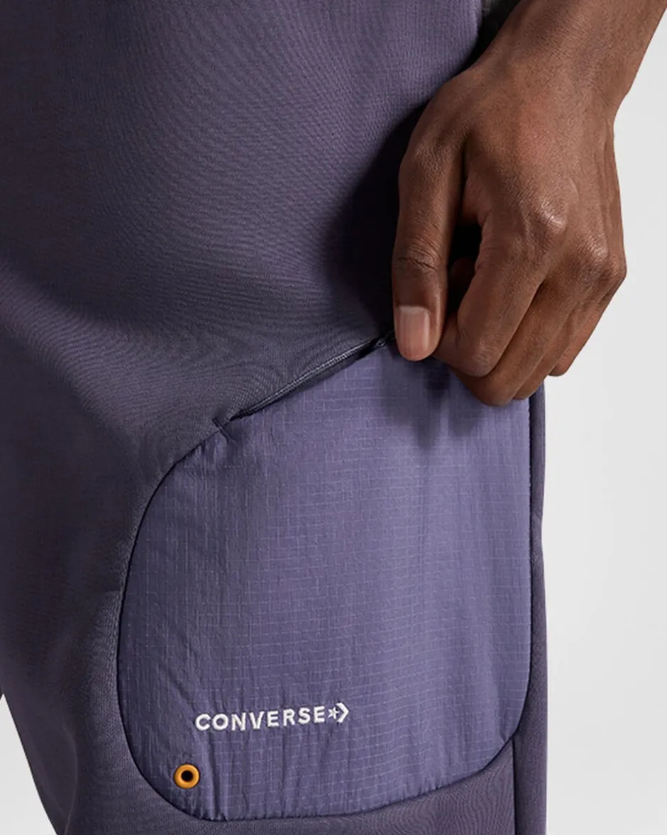 Converse Pantaloni E Shorts<Knit Fleece Pants Viola ombreggiato/Lavanda cenere