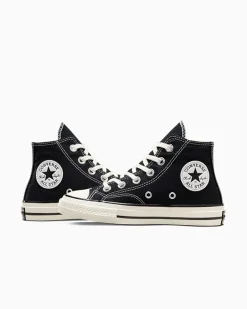 Converse Bambini (Età 4-8 Anni)|Ragazzi (Età 8-12 Anni)<Little Kids Vintage Canvas Chuck 70 High Top Nero/Nero/Egret