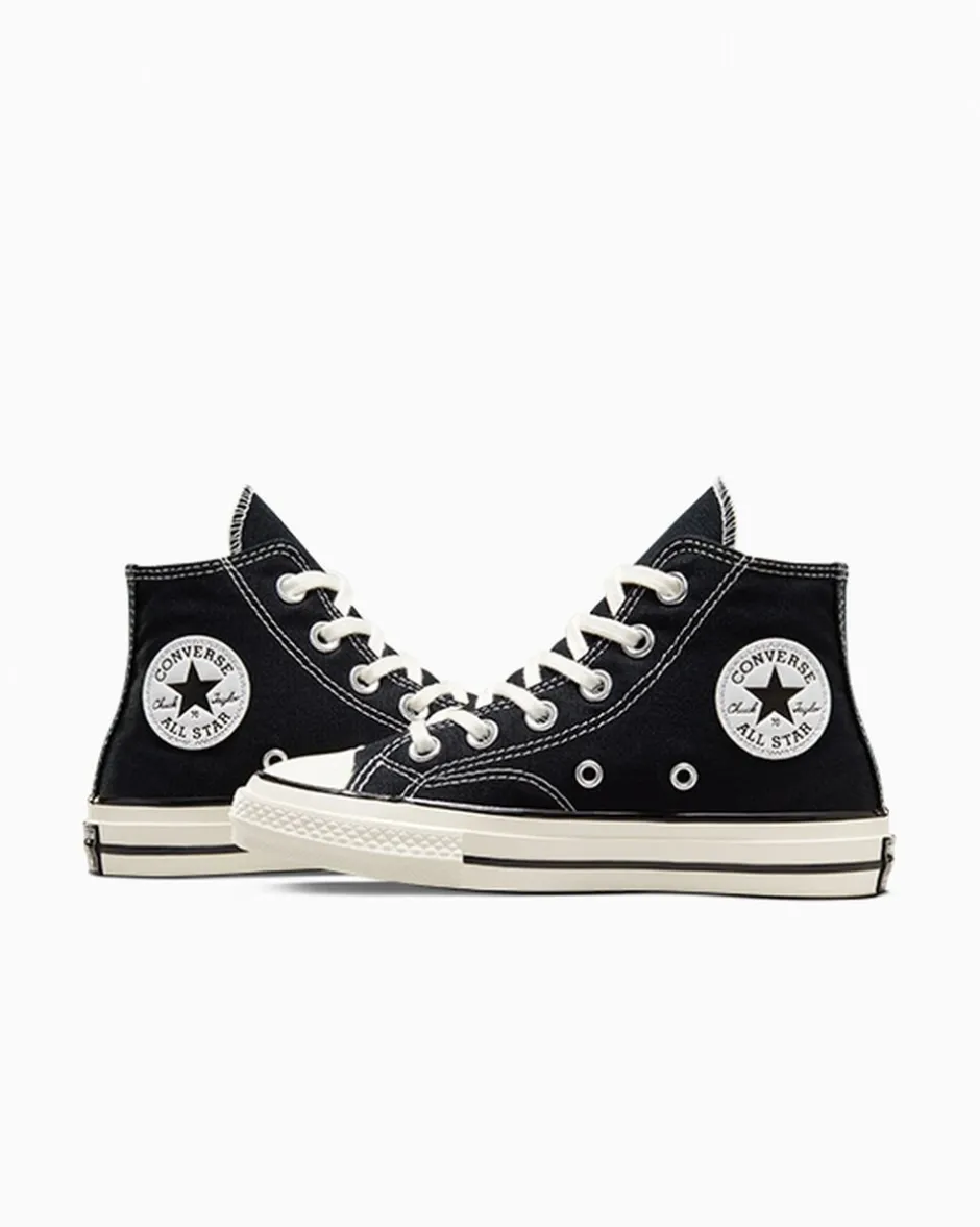 Converse Bambini (Età 4-8 Anni)|Ragazzi (Età 8-12 Anni)<Little Kids Vintage Canvas Chuck 70 High Top Nero/Nero/Egret