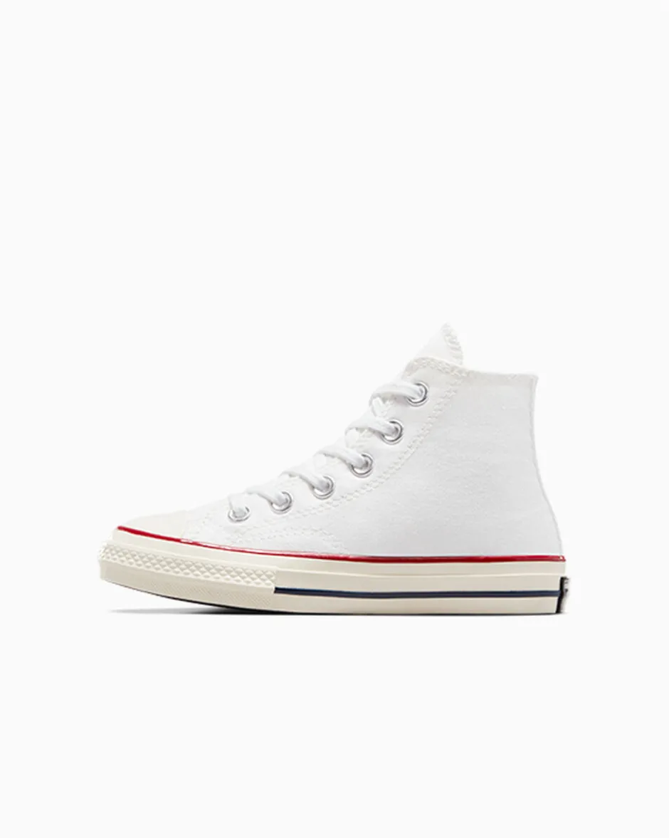 Converse Bambini (Età 4-8 Anni)|Ragazzi (Età 8-12 Anni)<Little Kids Vintage Canvas Chuck 70 High Top Bianco/Granato/Egret