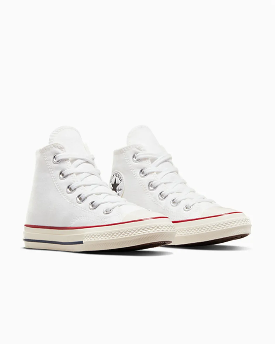 Converse Bambini (Età 4-8 Anni)|Ragazzi (Età 8-12 Anni)<Little Kids Vintage Canvas Chuck 70 High Top Bianco/Granato/Egret