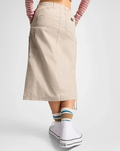 Converse Pantaloni E Shorts<Long Woven Cargo Skirt Sabbia