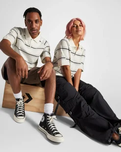 Converse Maglie E T-Shirt<Marquis Polo Shirt Converse Egret Stripe