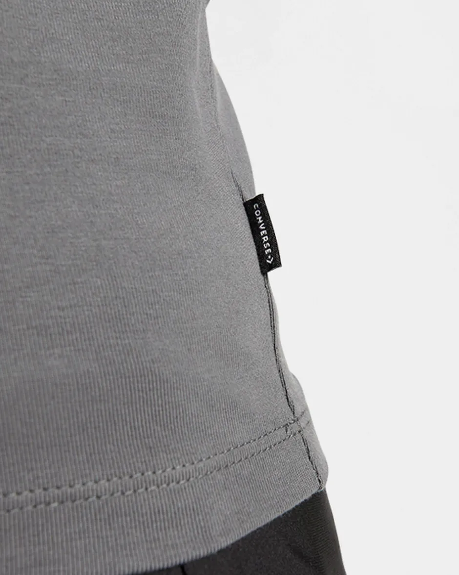 Converse Maglie E T-Shirt<Metallic Patch Long Sleeve Baby T-Shirt Cyber Grey