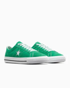 Converse Modelli Bassi|One Star<One Star Pro Verde lucente/ Bianco/Nero