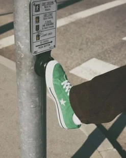 Converse Modelli Bassi|One Star<One Star Pro Verde lucente/ Bianco/Nero