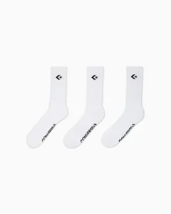 Converse Tutti Gli Accessori<3-Pack Classic Star Chevron Crew Socks Bianco