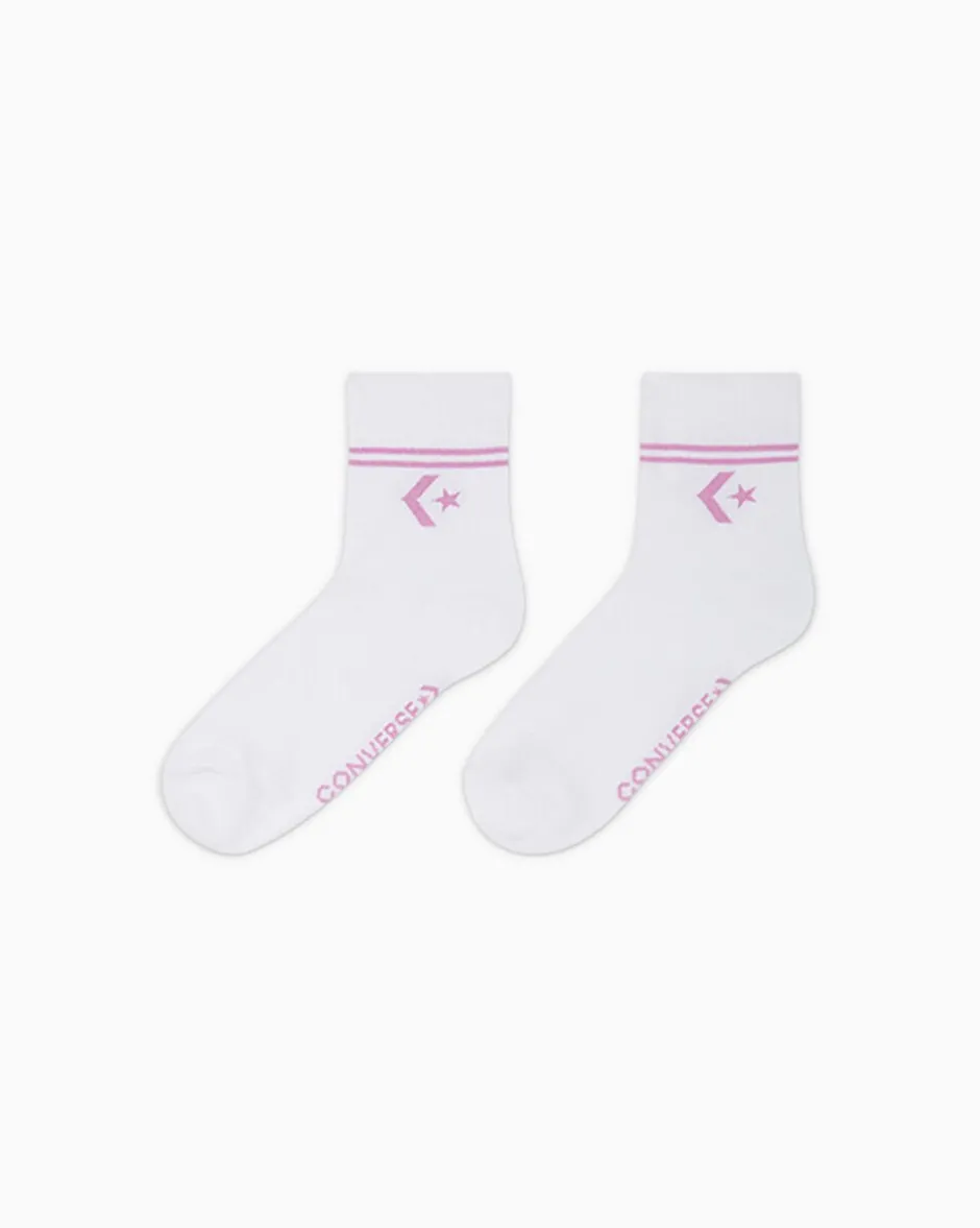 Converse Tutti Gli Accessori<2-Pack Double Stripe Ankle Socks Rosa peonia/Bianco