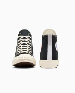 Converse Modelli Alti|Modelli Alti<PLAY Comme des Garçons Single Heart Chuck 70 Black/Red/Egret
