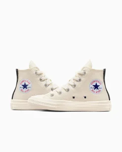 Converse Bambini (Età 4-8 Anni)|Ragazzo<PLAY Comme des Garçons Single Heart Chuck 70 Milk/Red/Black