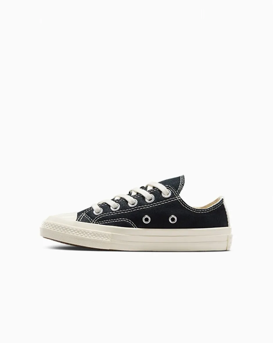 Converse Ragazzo|Bambini (Età 4-8 Anni)<PLAY Comme des Garçons Single Heart Chuck 70 Nero/Egret/Rosso