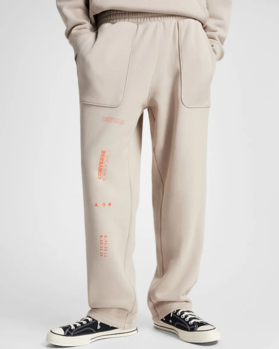 Converse Pantaloni E Shorts<Premium Logo Loose-Fit Sweatpants Papiro