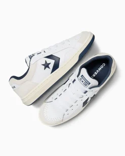 Converse Modelli Bassi|Modelli Bassi<Pro Blaze Classic Leather & Suede Bianco/Navy/Grigio vaporoso