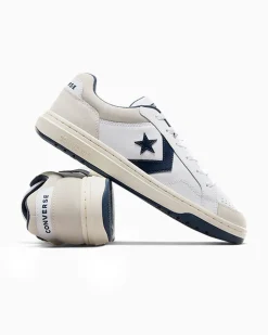 Converse Modelli Bassi|Modelli Bassi<Pro Blaze Classic Leather & Suede Bianco/Navy/Grigio vaporoso