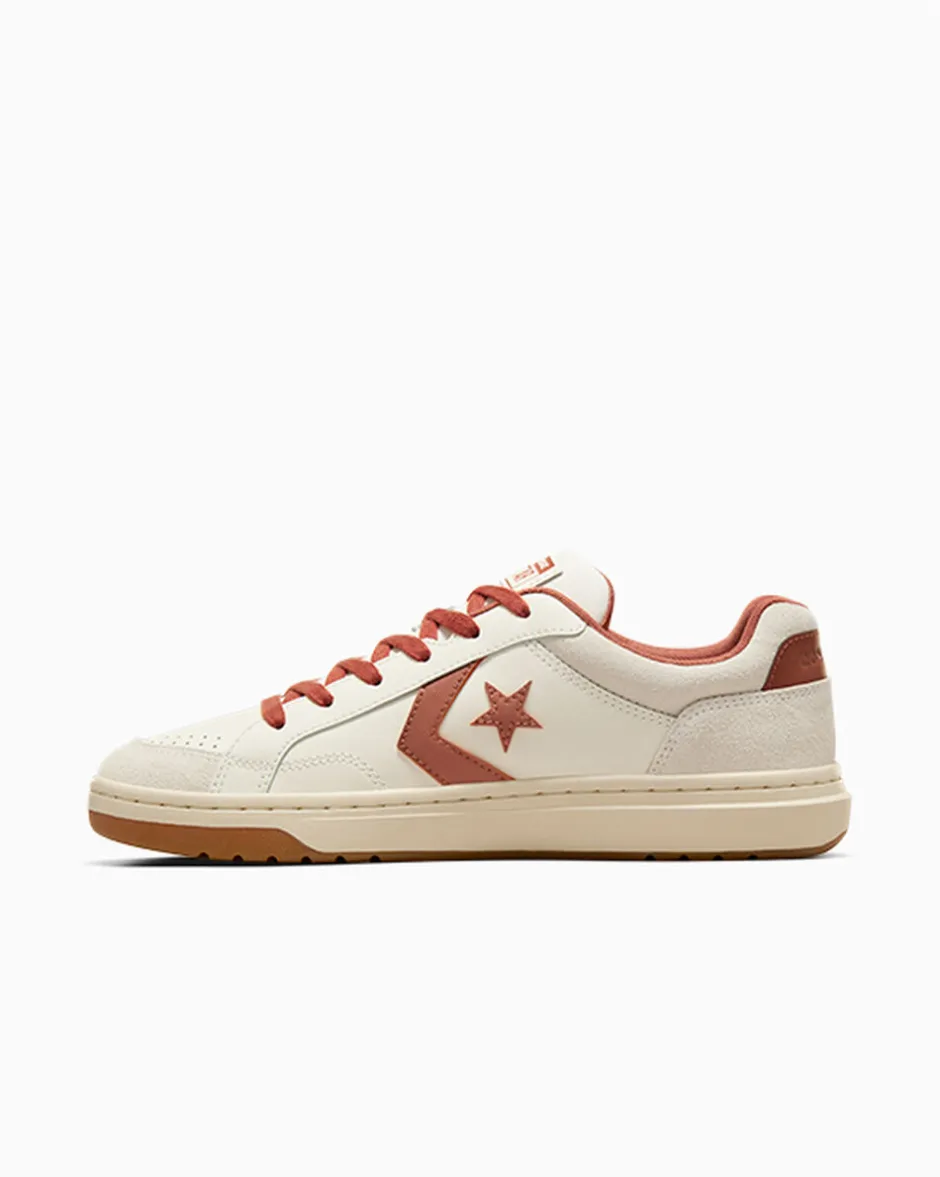 Converse Modelli Bassi|Modelli Bassi<Pro Blaze Classic Leather & Suede Egret/Nocciola