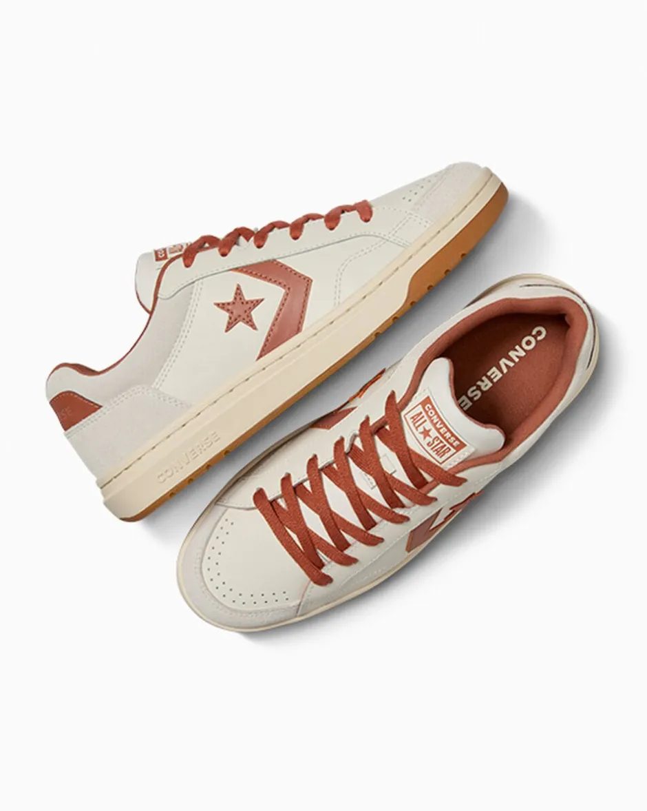 Converse Modelli Bassi|Modelli Bassi<Pro Blaze Classic Leather & Suede Egret/Nocciola