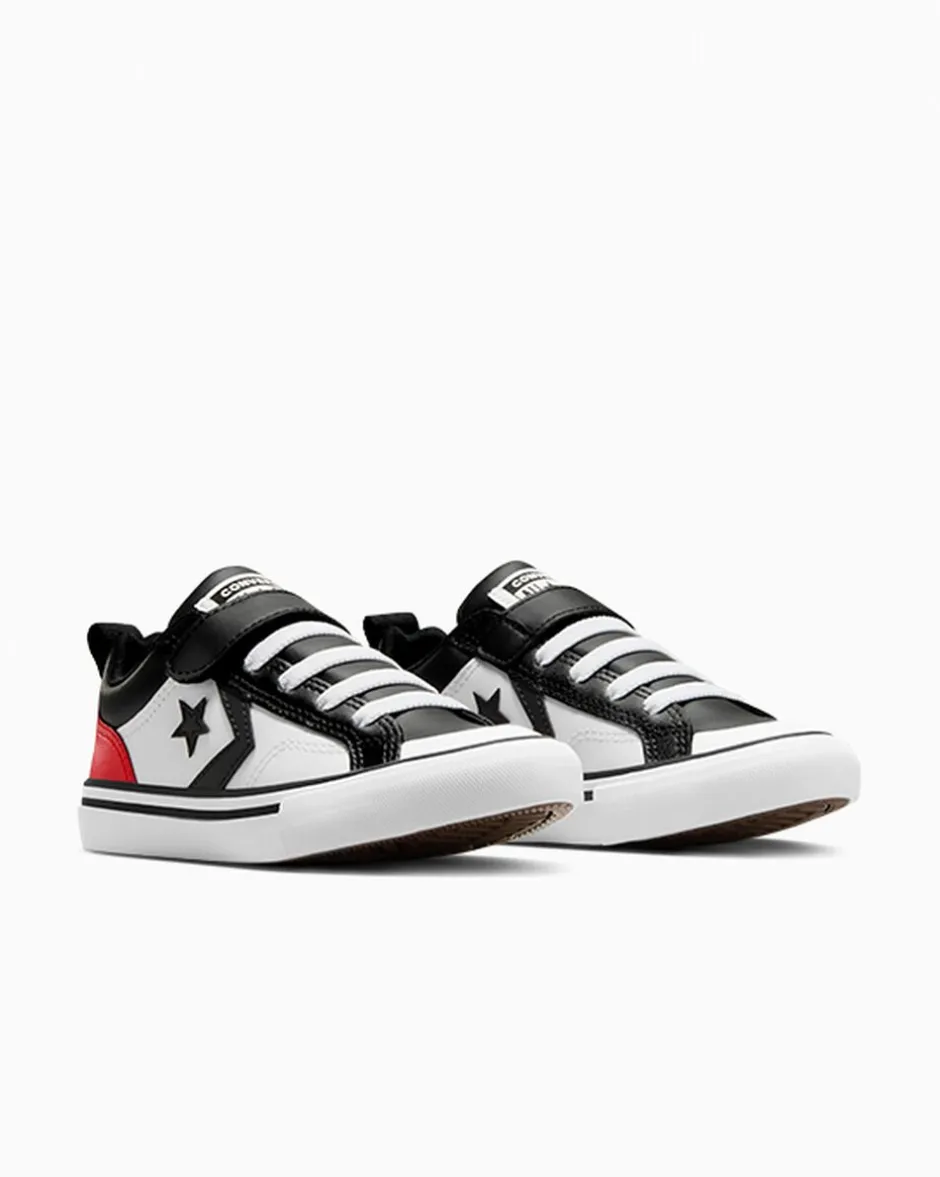 Converse Bambini (Età 4-8 Anni)|Ragazzo<Pro Blaze Strap Easy-On Nero/Rosso/Bianco