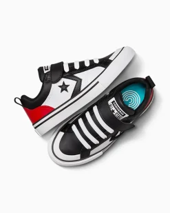 Converse Bambini (Età 4-8 Anni)|Ragazzo<Pro Blaze Strap Easy-On Nero/Rosso/Bianco