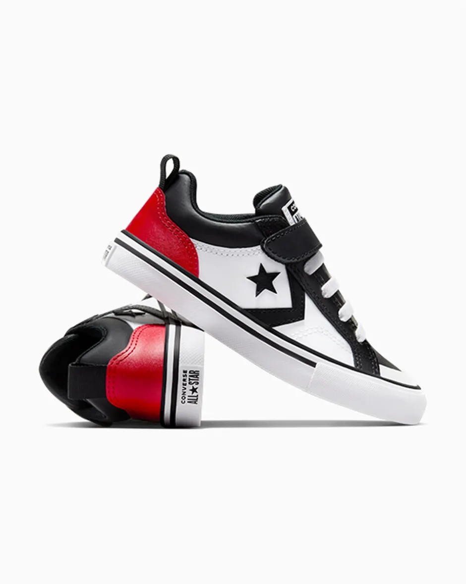 Converse Bambini (Età 4-8 Anni)|Ragazzo<Pro Blaze Strap Easy-On Nero/Rosso/Bianco