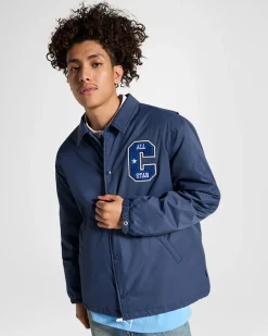 Converse Maglie E T-Shirt|Giacche E Felpe<Retro Coaches Jacket Converse navy