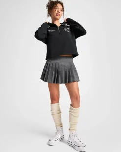 Converse Giacche E Felpe<Retro Half-Zip Popover Nero Converse