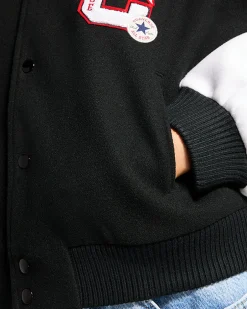 Converse Giacche E Felpe<Retro Varsity Jacket Nero Converse