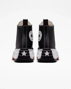 Converse Modelli Alti|Modelli Con Platform<Run Star Hike Platform Foundational Leather Nero/Bianco/Gomma