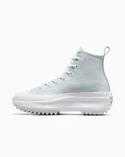 Converse Modelli Alti|Modelli Con Platform<Run Star Hike Utility Leather Bianco/Bagno di luna/Ghosted