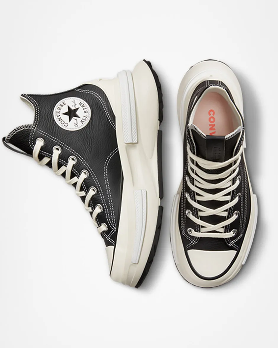 Converse Modelli Alti|Run Star<Run Star Legacy CX Foundational Leather Black/White/Egret