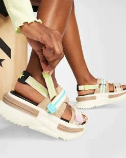 Converse Modelli Con Platform|Run Star<Run Star Utility Sandal CX Nutty Granola/Giallo limone